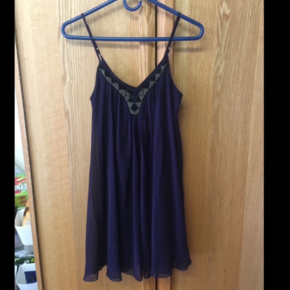 Purple Jeweled Dress